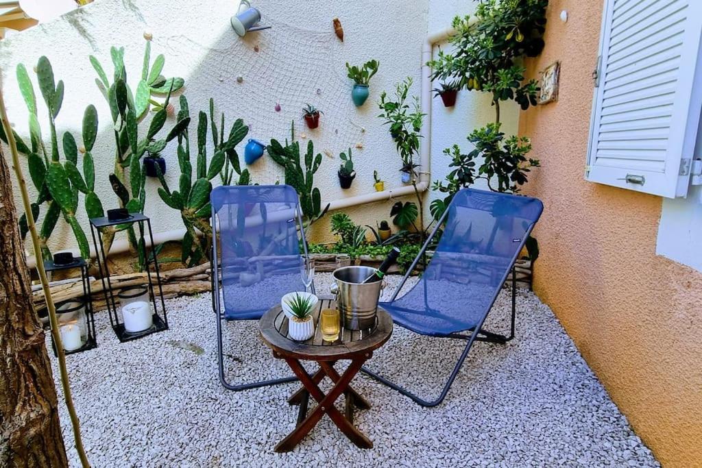 Le Marine Rez De Jardin Direct Plage Parking Prive Climatise Sete Ngoại thất bức ảnh